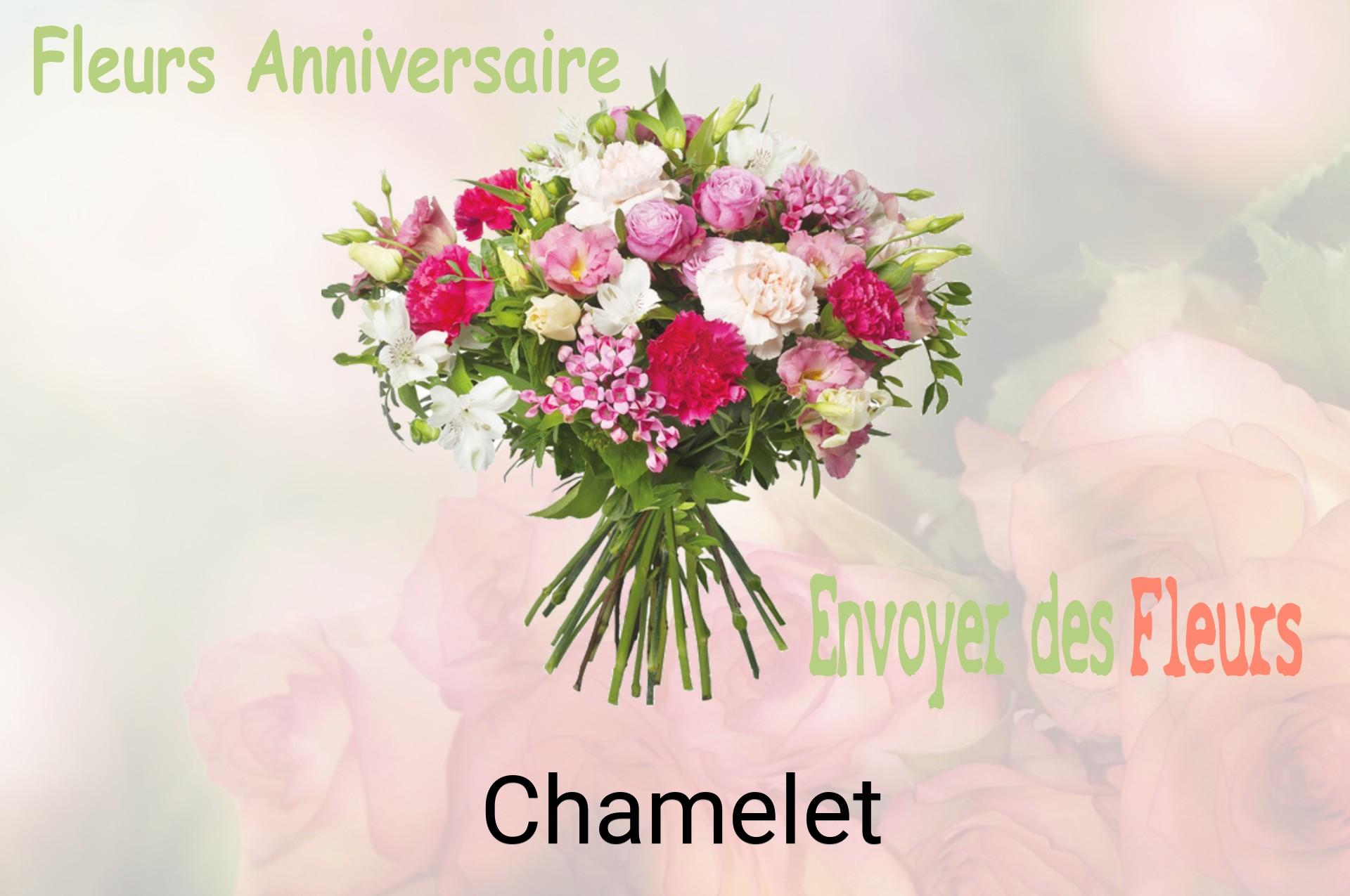 Bouquet de fleurs d’anniversaire livré à Chamelet